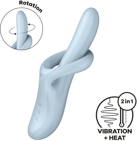 Вибратор Satisfyer Heat Flex 4 Blue 1422036 фото