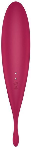 Смарт-вібратор для клітора з вакуумною стимуляцією Satisfyer Twirling Pro+ dark red 1131366 фото