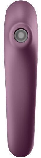 Вакуумний стимулятор із вібрацією Satisfyer Dual Kiss Wine Red 939616 фото