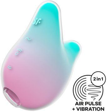 Вакуумний кліторальний стимулятор Satisfyer Mermaid Vibes Mint/Pink 1395332 фото