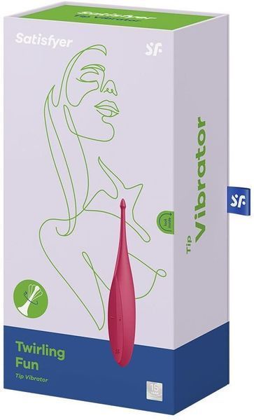 Вібратор для клітора Satisfyer Twirling Fun Poppy Red 889590 фото