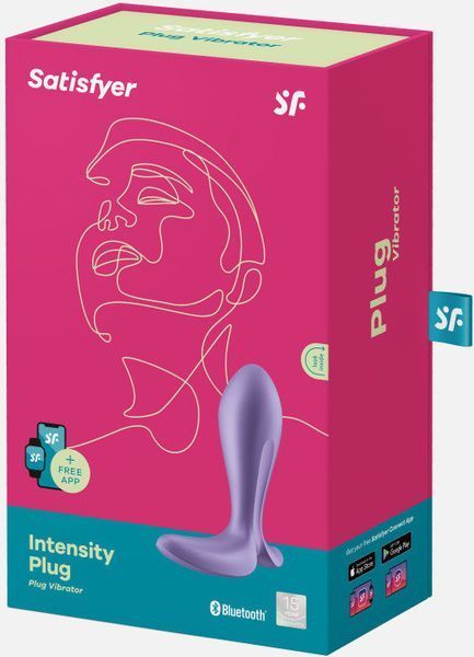 Анальна смарт пробка із вібрацією Satisfyer Intensity Plug Purple 1202647 фото