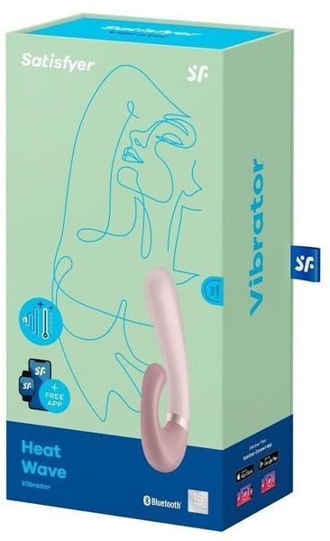 Смарт вибратор кролик с подогревом Satisfyer Heat Wave Mauve 946997 фото