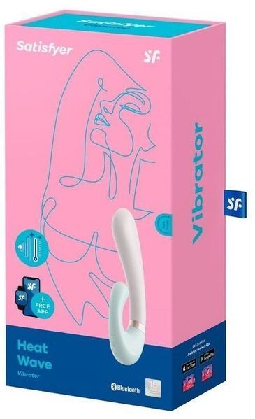 Смарт вибратор кролик с подогревом Satisfyer Heat Wave Mint 946998 фото