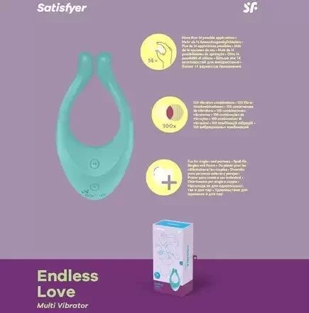 Вібратор для пар Satisfyer Endless Love Turquoise 766749 фото