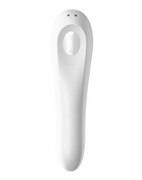 Смарт вибратор и вакуумный стимулятор 2-в-1 Satisfyer Dual Pleasure White 728732 фото
