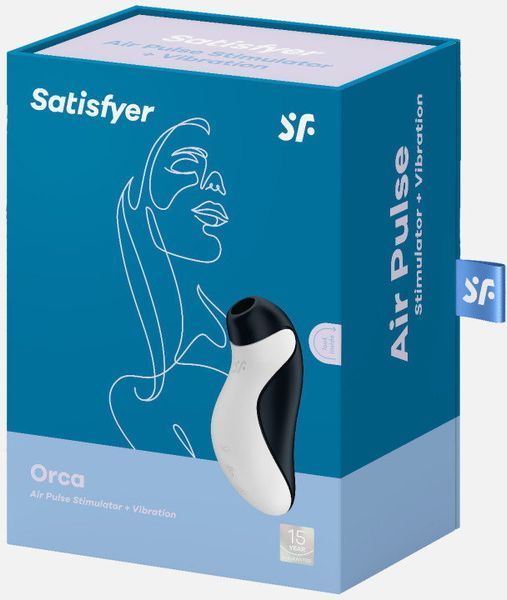 Вакуумний стимулятор для клітора з вібрацією Satisfyer Orca 1138210 фото