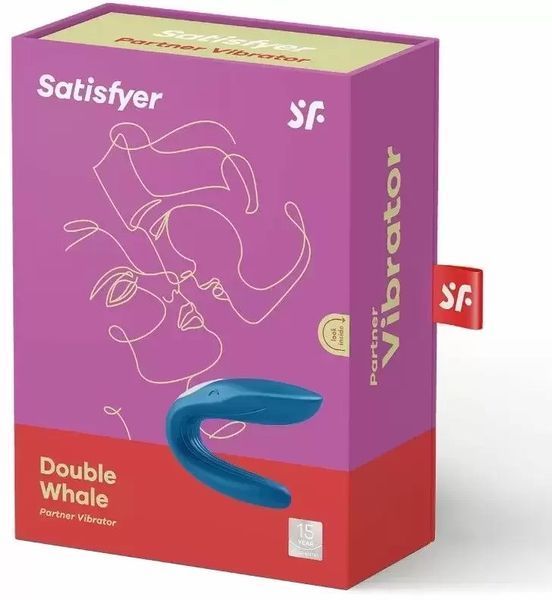 Вибромассажер для пар Satisfyer - Partner Whale Blue 995663 фото