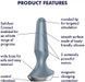 Анальная смарт-пробка Satisfyer Plug-ilicious 2 (серая) 857264 фото 7
