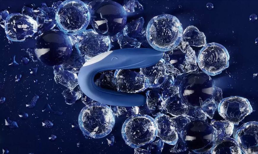 Вибромассажер для пар Satisfyer - Partner Whale Blue 995663 фото