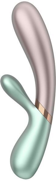 Смарт вібратор-кролик із підігрівом Satisfyer Hot Lover Green 889621 фото