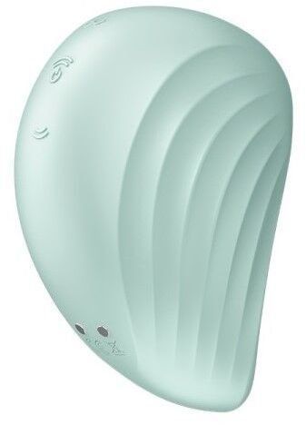 Вакуумний кліторальний стимулятор із вібрацією Satisfyer Pearl Diver Mint 939603 фото