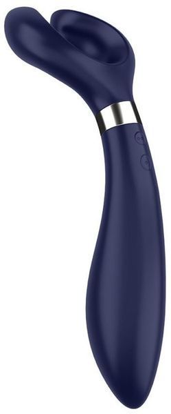 Многофункциональный вибратор Satisfyer Endless Fun (Partner Multifun 3) для соло-игр и для пар, синий 624657 фото