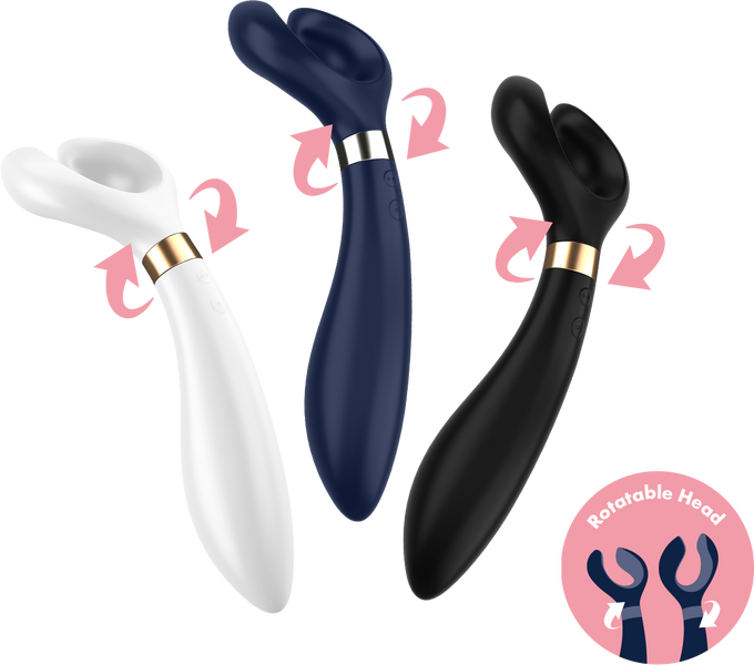 Многофункциональный вибратор Satisfyer Endless Fun (Partner Multifun 3) для соло-игр и для пар, синий 624657 фото