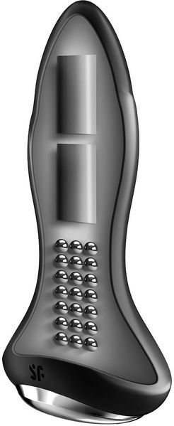 Анальна смарт вібропробка із перловим масажем Satisfyer Rotator Plug 1+ Black 979534 фото