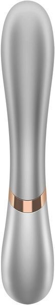 Смарт вібратор-кролик із підігрівом Satisfyer Hot Lover Silver 889623 фото
