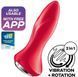 Анальна смарт вібропробка із перловим масажем Satisfyer Rotator Plug 1+ Red 979535 фото 6