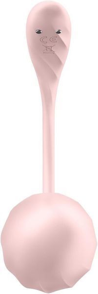 Віброяйце Satisfyer Ribbed Petal Connect App Rose 1395347 фото