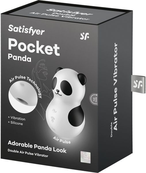 Вакуумний стимулятор із вібрацією Satisfyer Pocket Panda 1422042 фото