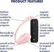 Віброяйце Satisfyer Ribbed Petal Connect App Rose 1395347 фото 5