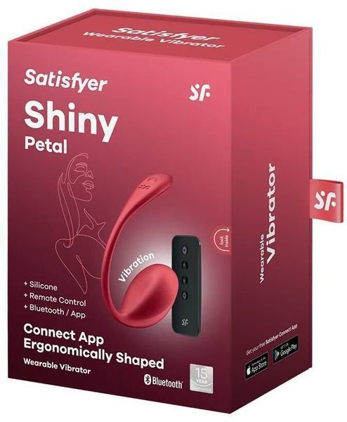 Виброяйцо Satisfyer Shiny Petal Connect App 1395348 фото