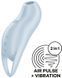 Вакуумный клиторальный стимулятор с вибрацией Satisfyer Pocket Pro 1 Blue 1354409 фото 4