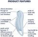 Вакуумный клиторальный стимулятор с вибрацией Satisfyer Pocket Pro 1 Blue 1354409 фото 3