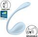Виброяйцо Satisfyer Smooth Petal Connect App Light Blue 1354528 фото 3