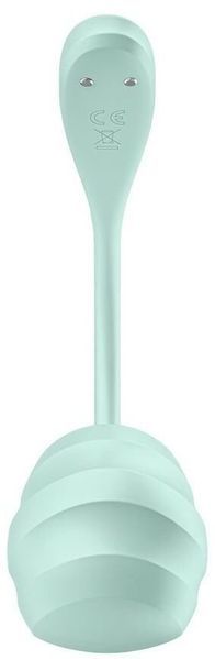 Виброяйцо Satisfyer Smooth Petal Connect App Mint 1354527 фото