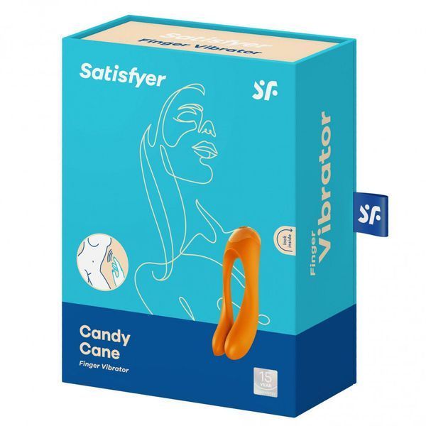Вибратор на палец Satisfyer Candy Cane Orange 775155 фото