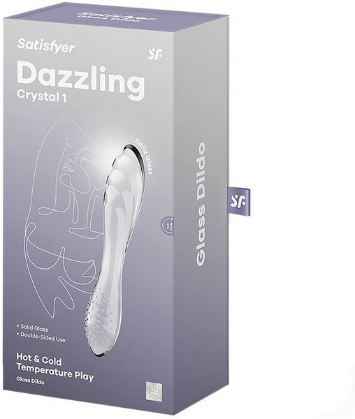 Стеклянный дилдо Satisfyer Dazzling Crystal 1 (Transparent) 1260576 фото