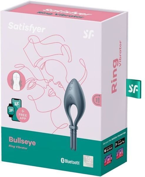 Эрекционное кольцо Satisfyer Bullseye Dark Blue 943968 фото