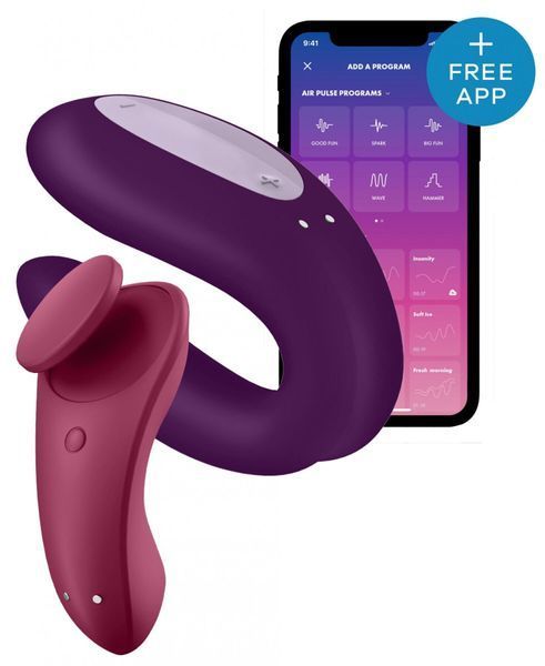 Набор Satisfyer Partner Box 1 (вибратор для пар Double Joy + вибратор в трусики Sexy Secret) 997509 фото