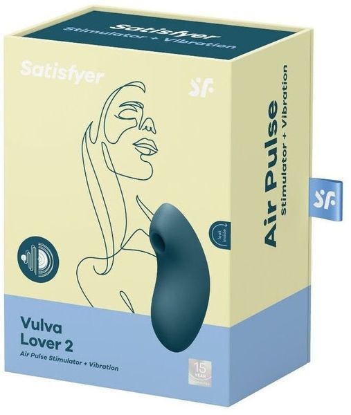 Вакуумний вібратор Satisfyer Vulva Lover 2 Blue 997500 фото