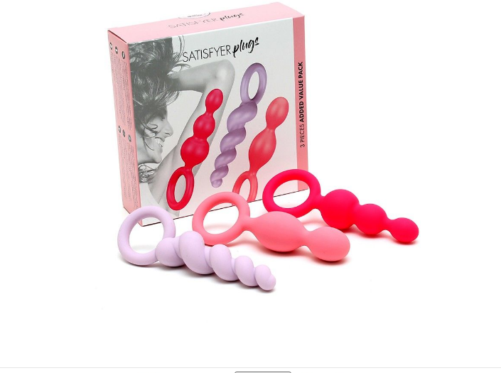 Satisfyer Plugs set of 3 набор анальных пробок, разноцветный 515791 фото