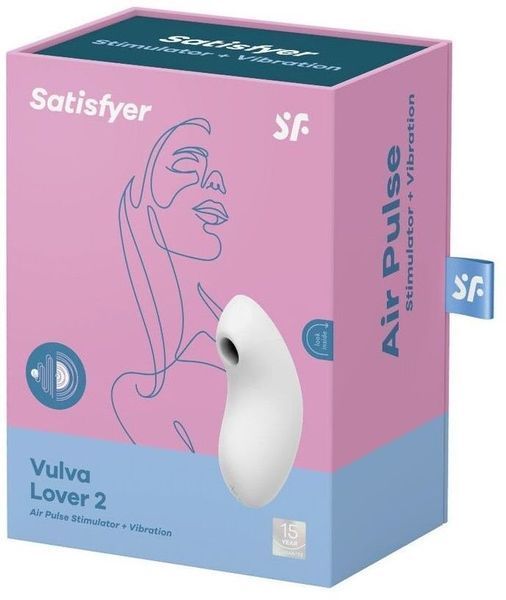 Вакуумний вібратор Satisfyer Vulva Lover 2 White 1017552 фото