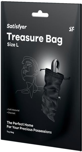 Мішечок для зберігання іграшок Satisfyer Treasure Bag L Black 1329922 фото