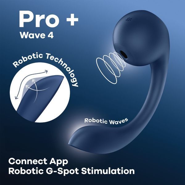 Вібратор Satisfyer Pro+ Wave 4 Connect App 1422056 фото