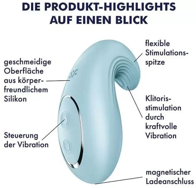Вібратор Satisfyer Dipping Delight Light Blue 1033967 фото