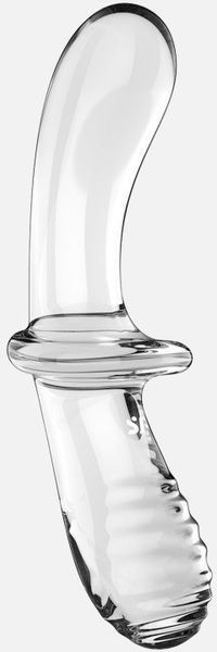 Стеклянный фаллоимитатор Satisfyer Double Crystal Clear 1247679 фото