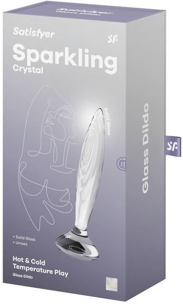 Скляна анальна пробка Satisfyer Sparkling Crystal 1260574 фото