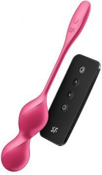 Вагинальные шарики с вибрацией Satisfyer Love Birds 2 Connect App Red 1354412 фото