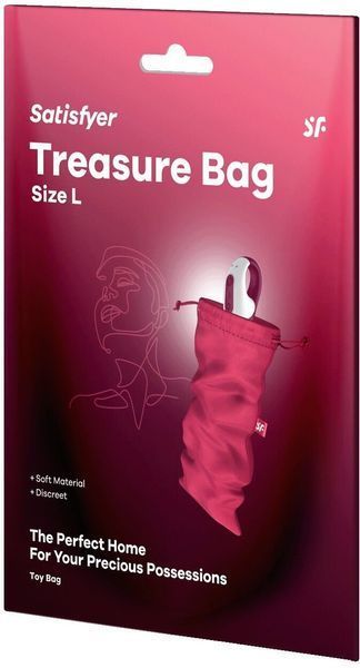 Мішечок для зберігання іграшок Satisfyer Treasure Bag L Pink 1329923 фото