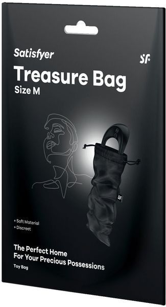 Мішечок для зберігання іграшок Satisfyer Treasure Bag M Black 1329925 фото