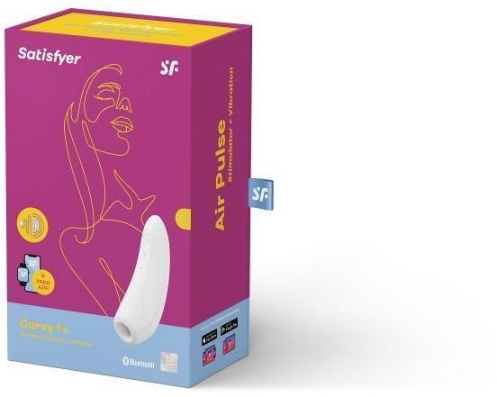 Вакуумный клиторальный стимулятор Satisfyer Curvy 1+ White 669604 фото