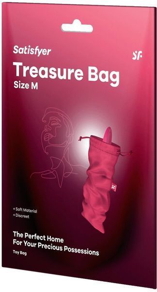 Мішечок для зберігання іграшок Satisfyer Treasure Bag M Pink 1329926 фото